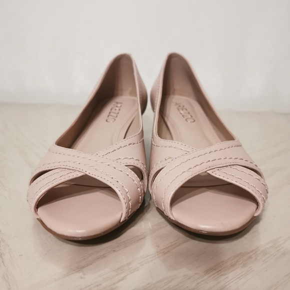 Arezzo Open Toe Block Heels - Picture 3 of 16